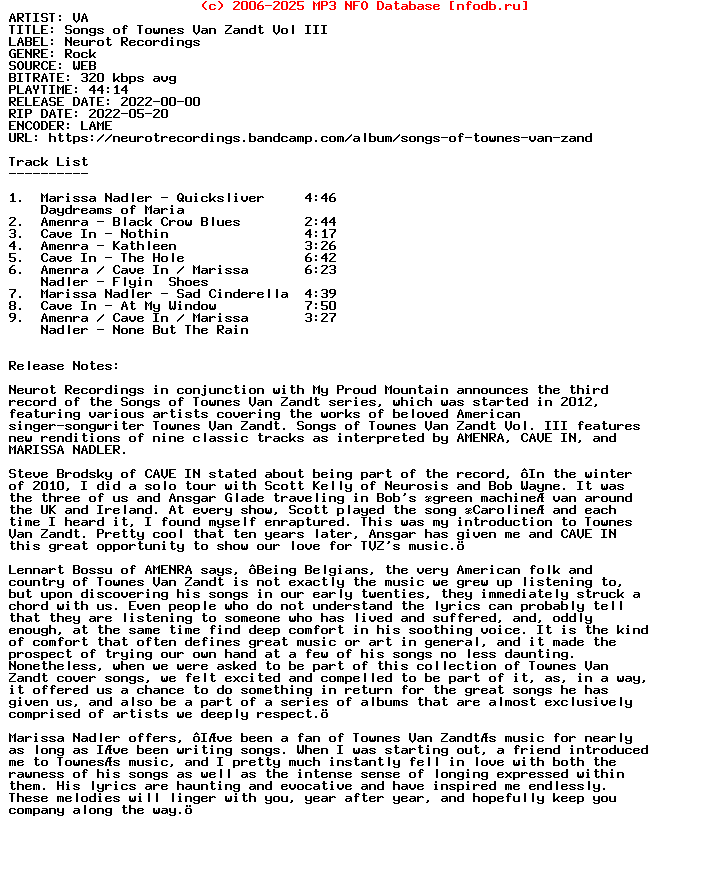 VA-Songs_Of_Townes_Van_Zandt_Vol_3-WEB-2022