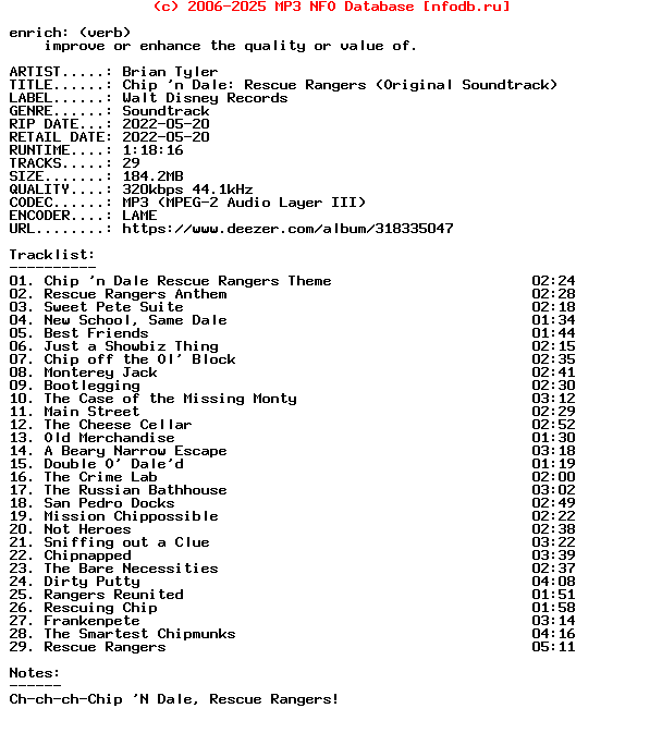 Brian_Tyler-Chip_N_Dale_Rescue_Rangers_(ORIGINAL_SOUNDTRACK)-Ost-WEB-2022