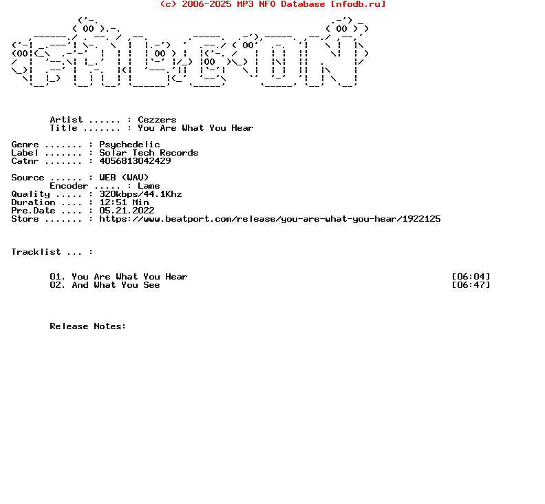 Cezzers-You_Are_What_You_Hear-(4056813042429)-WEB-2016-FALCON