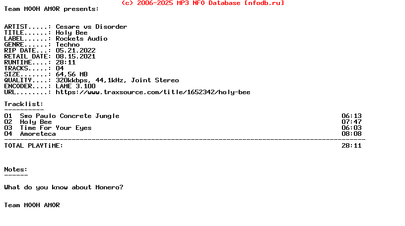 Cesare_Vs_Disorder-Holy_Bee-(ROCK004)-WEB-2021