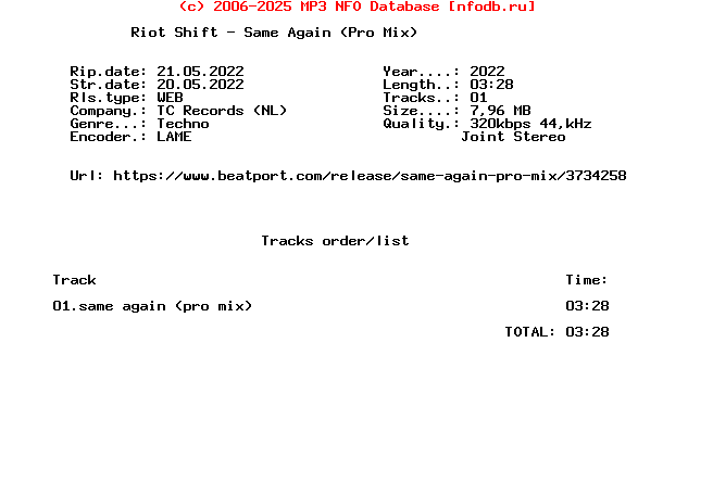 Riot_Shift_-_Same_Again_(PRO_MIX)-(TCRECPRO046)-Single-WEB-2022-FMC