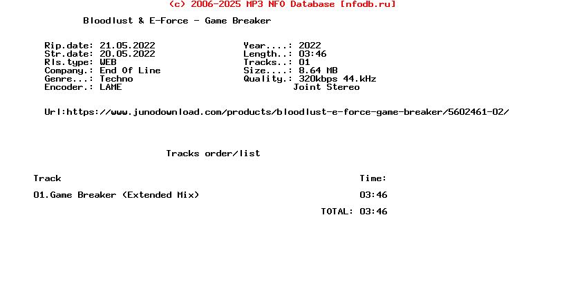 Bloodlust_And_E-Force_-_Game_Breaker-(EOL176)-Single-WEB-2022