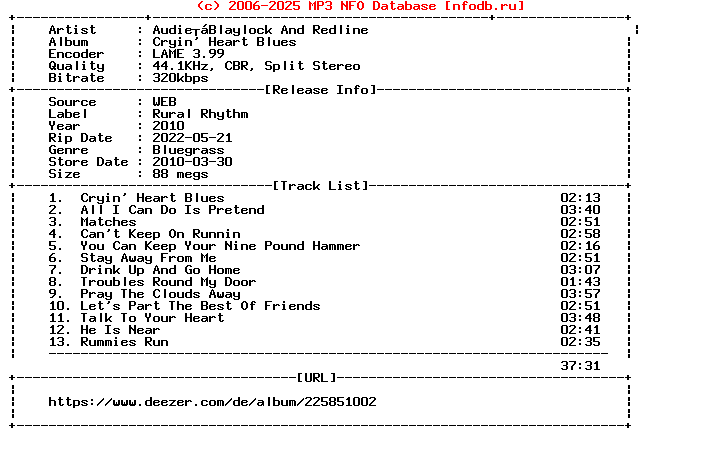 Audie_Blaylock_And_Redline-Cryin_Heart_Blues-WEB-2010-Terse