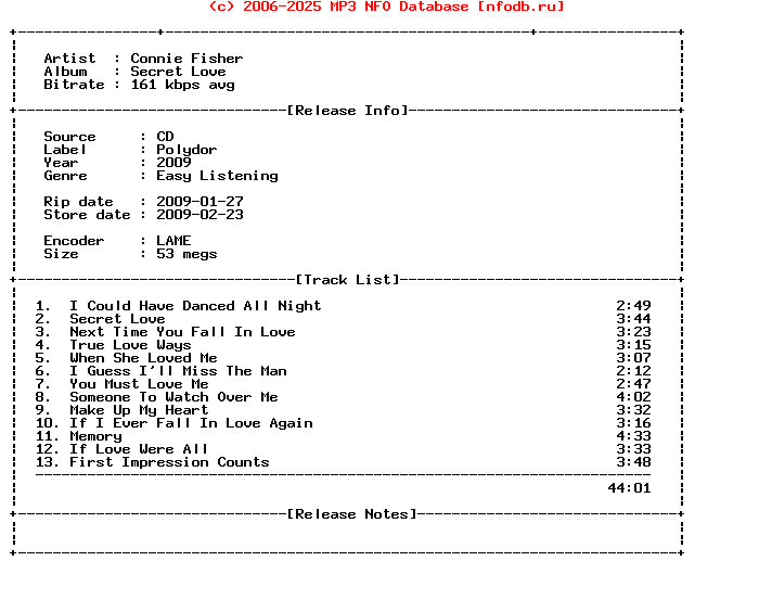 Connie_Fisher-Secret_Love-(ADVANCE)-2009