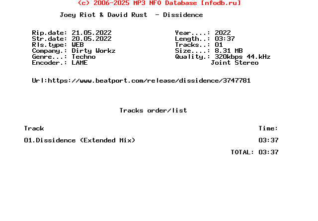 Joey_Riot_And_David_Rust_-_Dissidence-(DWX1191)-Single-WEB-2022