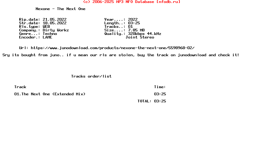 Nexone_-_The_Next_One-(DWX1189)-Nfofix-Single-WEB-2022