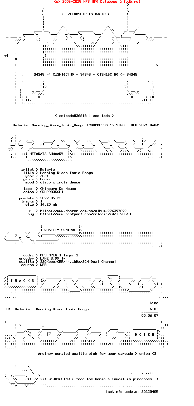 Belaria--Morning_Disco_Tonic_Bongo-(CDHPD03SGL1)-Single-WEB-2021-BABAS