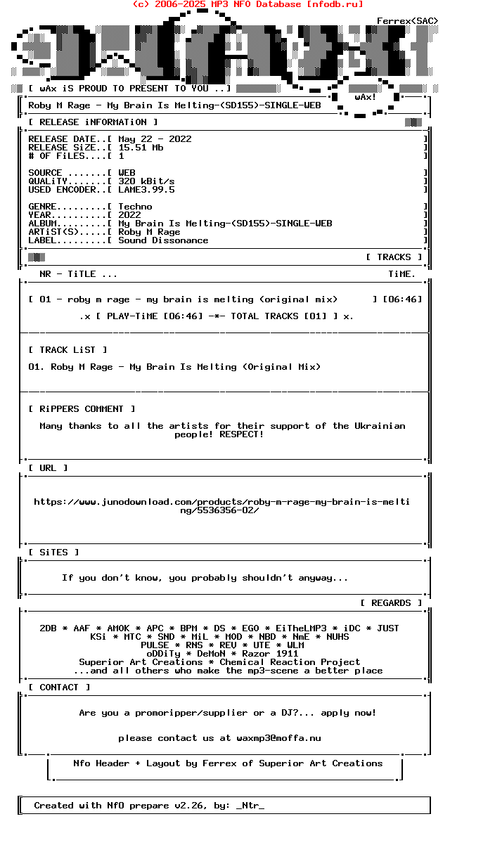 Roby_M_Rage-My_Brain_Is_Melting-(SD155)-Single-WEB-2022