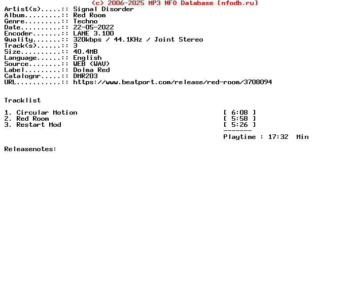 Signal_Disorder-Red_Room-Dmr203-WEB-2022