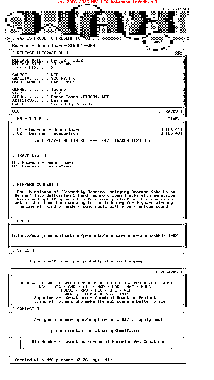 Bearman-Demon_Tears-(SIR004)-WEB-2022