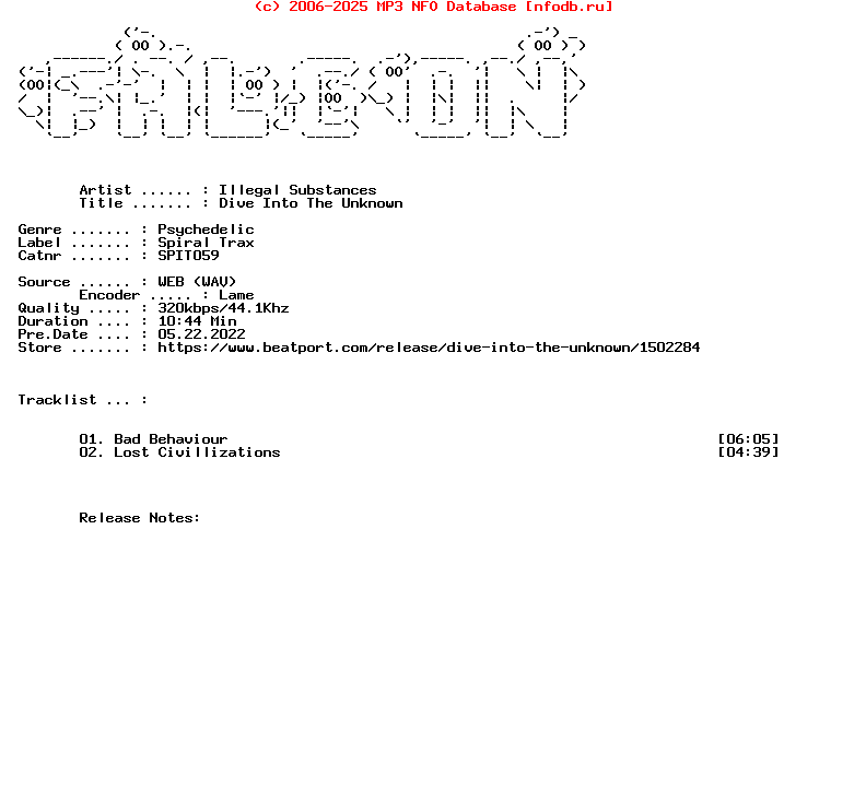 Illegal_Substances-Dive_Into_The_Unknown-(SPIT059)-WEB-2015-FALCON