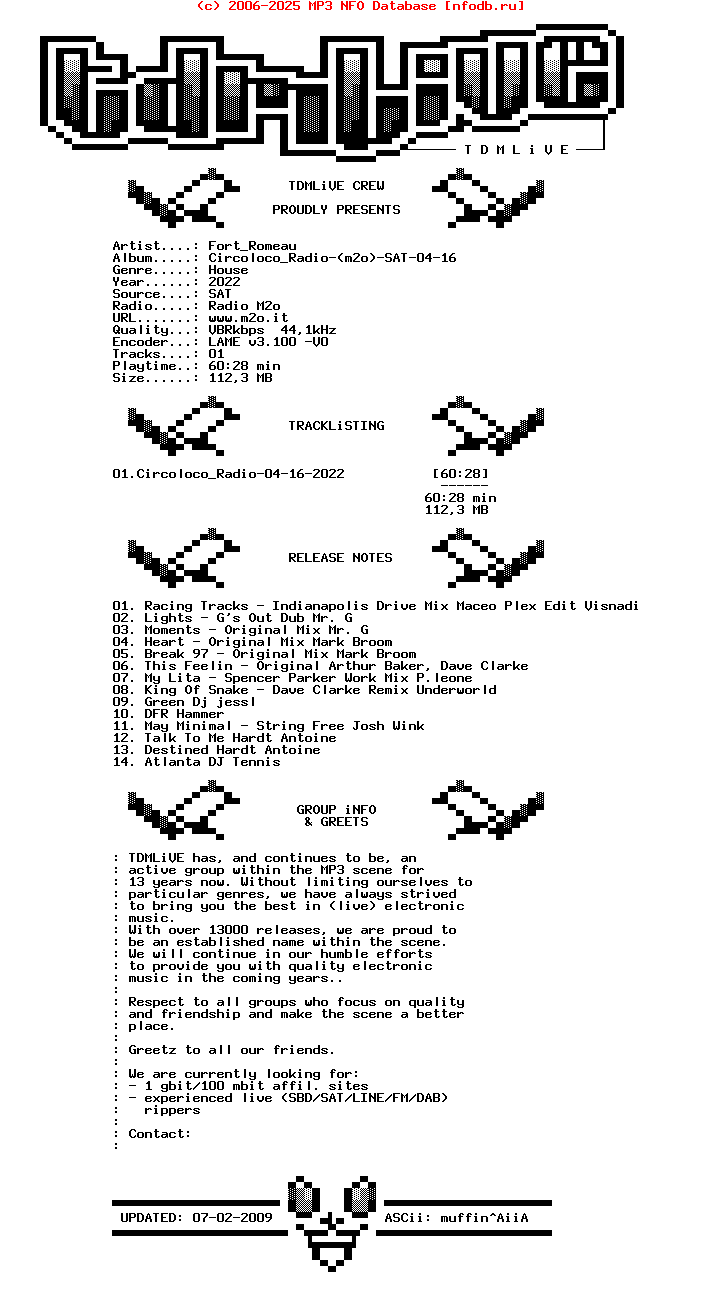 Fort_Romeau-Circoloco_Radio-(M2O)-SAT-04-16-2022-TDMLiVE