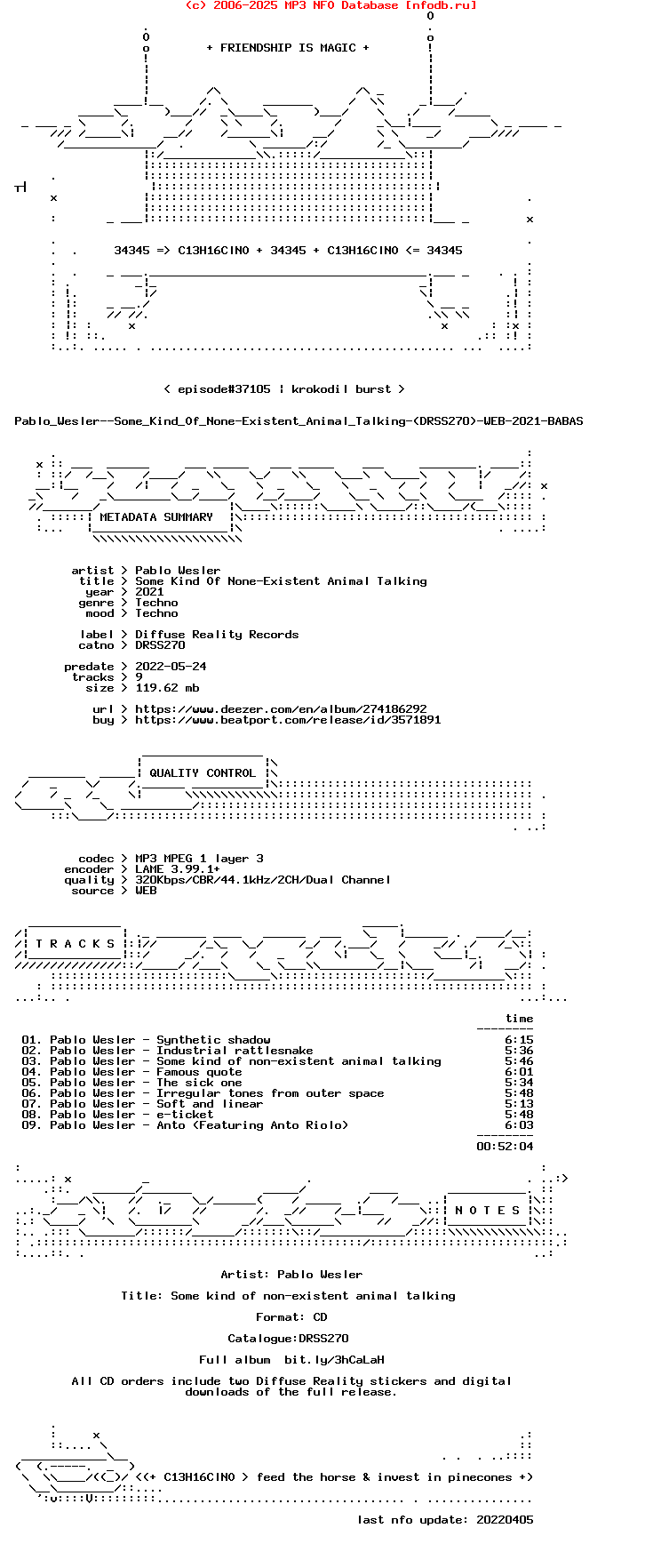 Pablo_Wesler--Some_Kind_Of_None-Existent_Animal_Talking-(DRSS270)-WEB-2021-BABAS