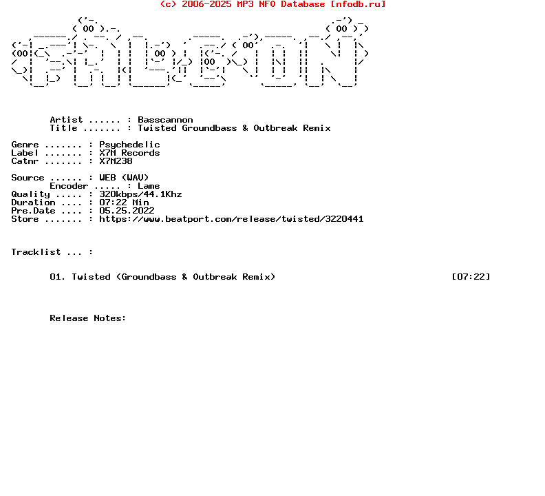 Basscannon-Twisted_Groundbass_And_Outbreak_Remix-(X7M238)-Single-WEB-2020-FALCON
