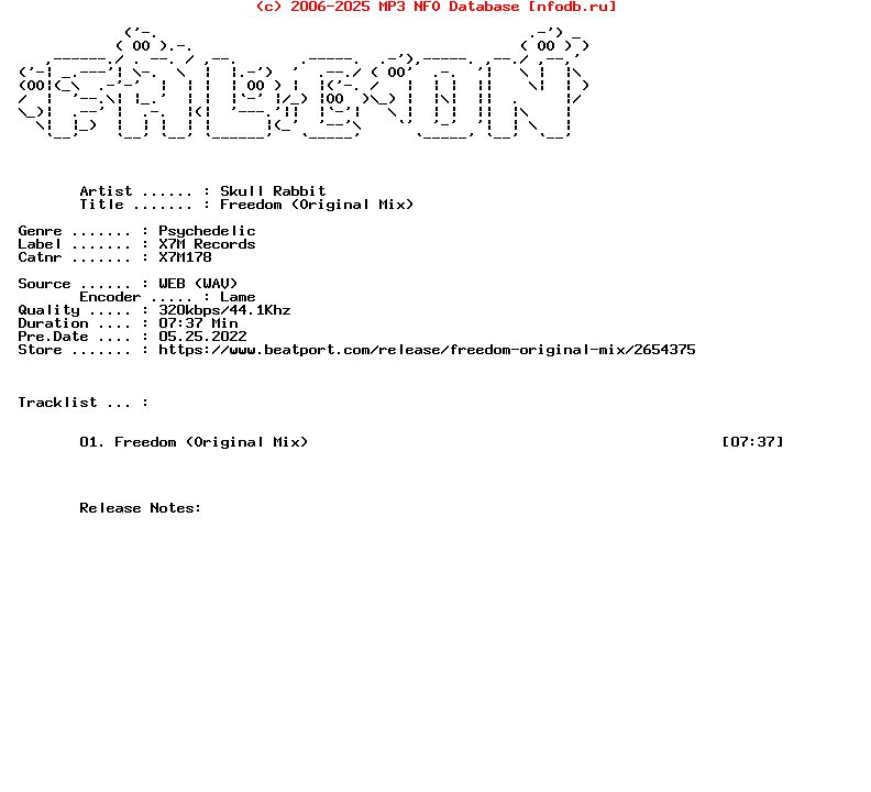 Skull_Rabbit-Freedom_Original_Mix-(X7M178)-Single-WEB-2019-FALCON