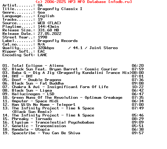 VA-Dragonfly_Classix_I-1998-XTC