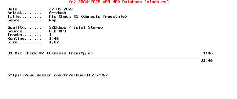 Grodash-Mic_Check_2_(GENESIS_FREESTYLE)-Single-WEB-FR-2022