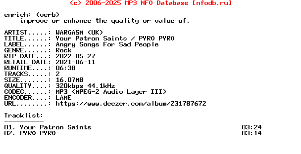 Wargasm_(UK)-Your_Patron_Saints__Pyro_Pyro-Single-WEB-2021