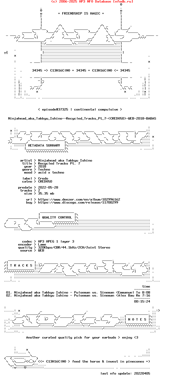 Ninjahead_Aka_Takkyu_Ishino--Recycled_Tracks_Pt_7-(CREDO50)-WEB-2018-BABAS