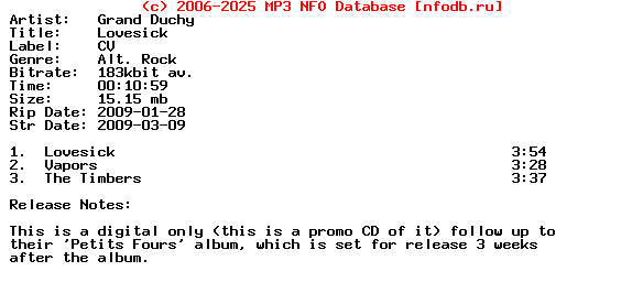 Grand_Duchy-Lovesick-(PROMO_EP)-2009