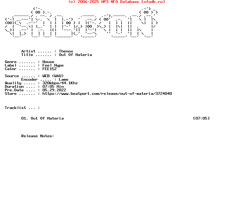 Thenox-Out_Of_Materia-(FEE152)-Single-WEB-2022-FALCON