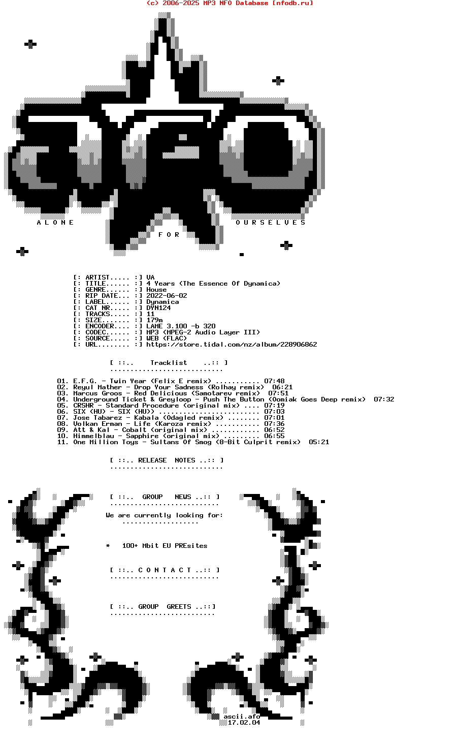 VA-4_Years_(THE_ESSENCE_OF_DYNAMICA)-(DYN124)-WEB-2022