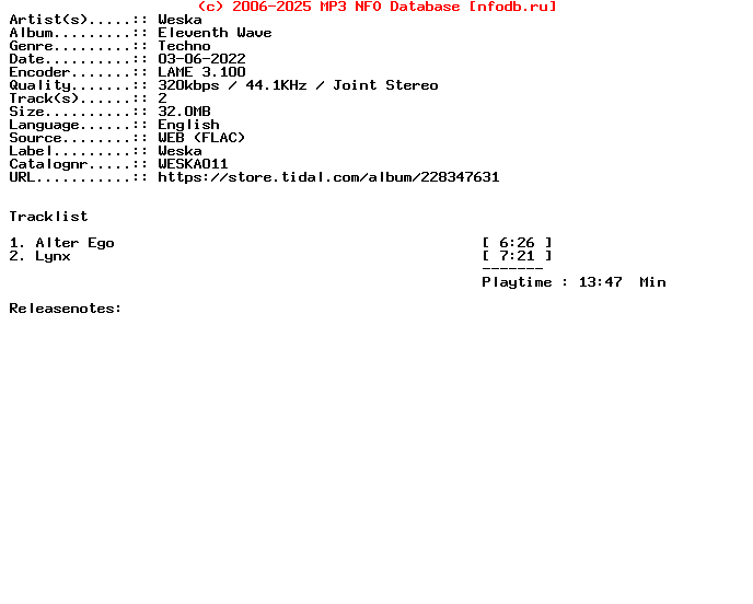 Weska-Eleventh_Wave-Weska011-WEB-2022