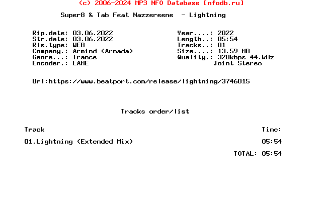 Super8_And_Tab_Feat_Nazzereene_-_Lightning-(ARMD1661)-Single-WEB-2022