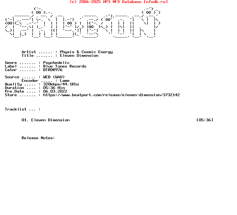 Physis_And_Cosmic_Energy-Eleven_Dimension-(BTRDR976)-Single-WEB-2022-FALCON