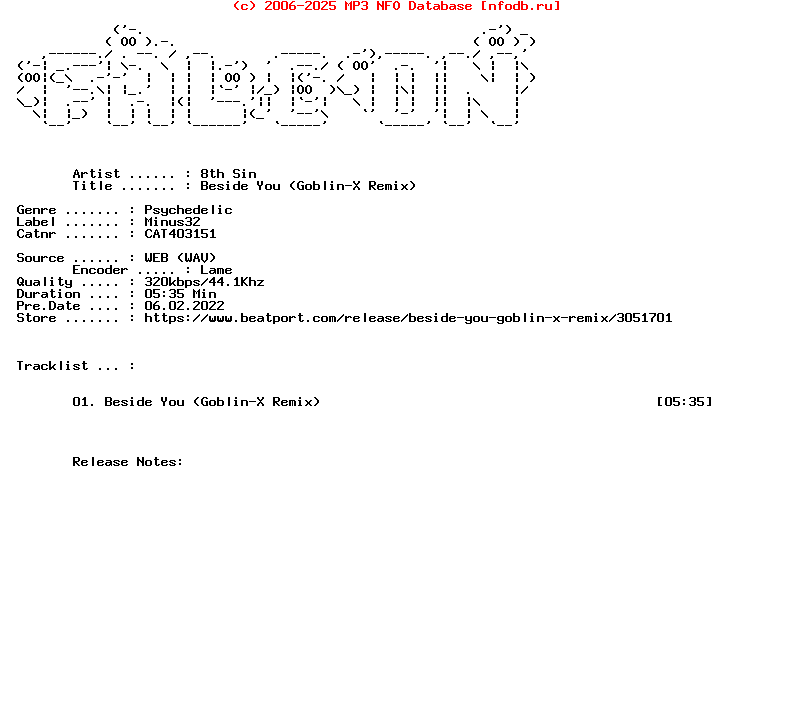 8Th_Sin-Beside_You_Goblin-X_Remix-(CAT403151)-Single-WEB-2020-FALCON