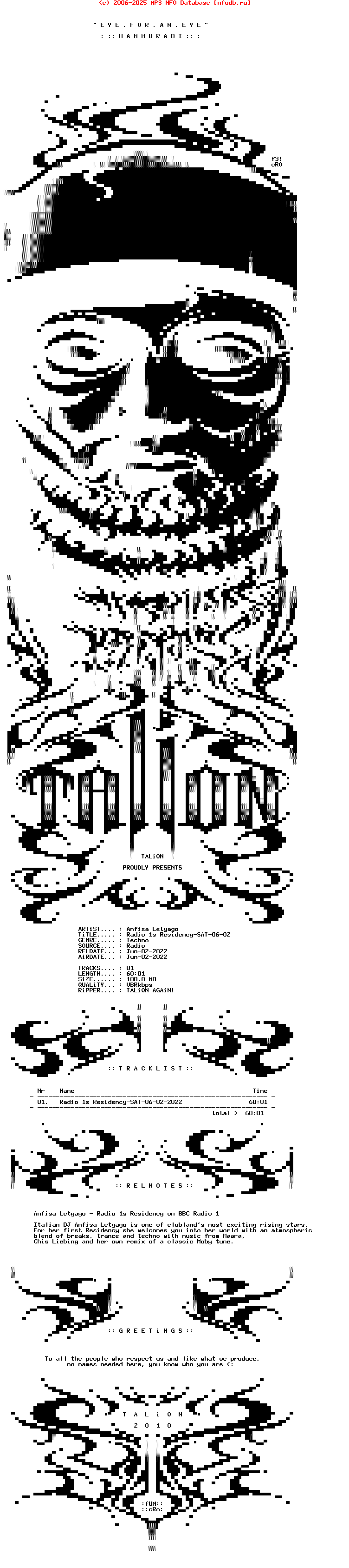 Anfisa_Letyago_-_Radio_1S_Residency-SAT-06-02-2022-TALiON