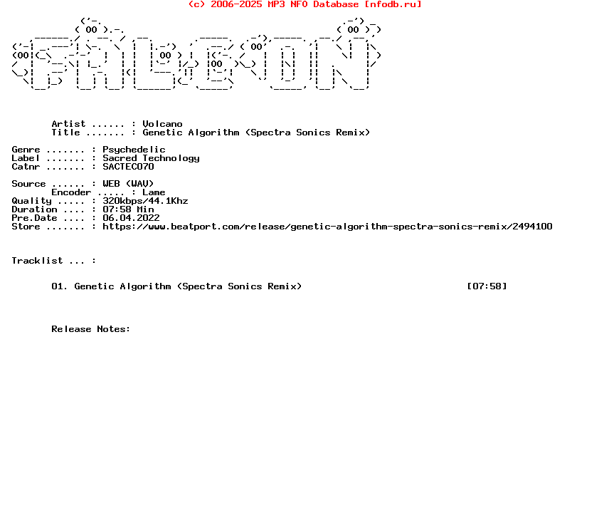 Volcano-Genetic_Algorithm_Spectra_Sonics_Remix-(SACTEC070)-Single-WEB-2019-FALCON