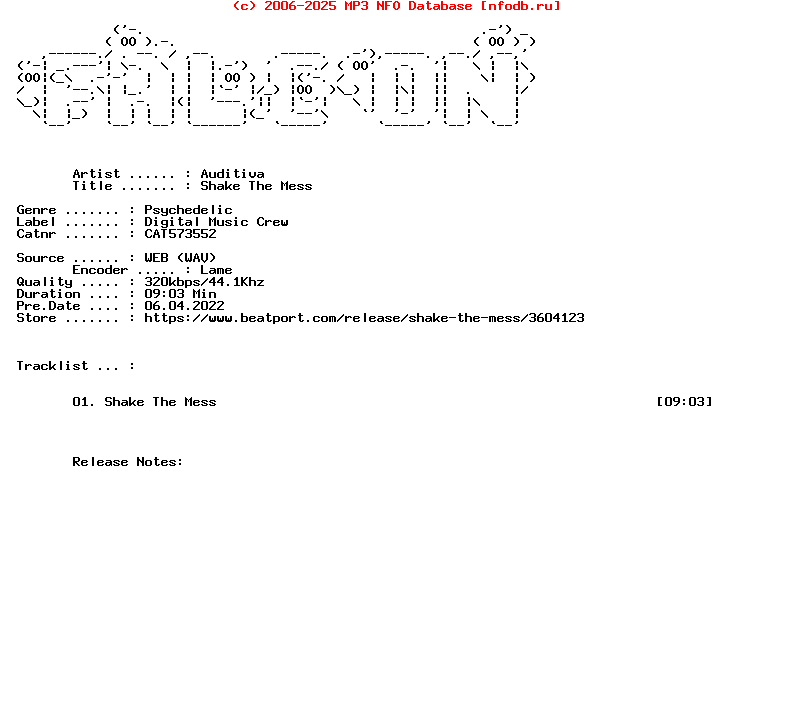 Auditiva-Shake_The_Mess-(CAT573552)-Single-WEB-2022-FALCON