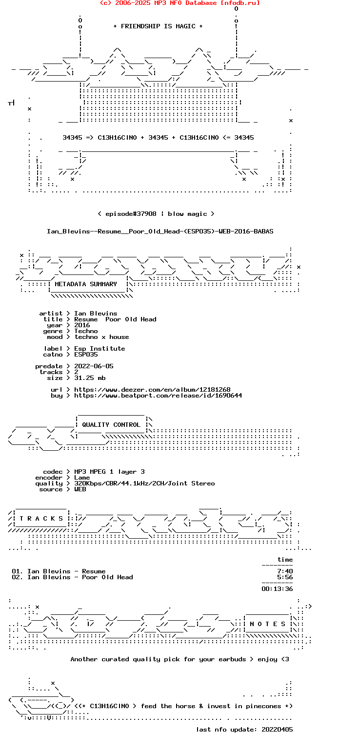 Ian_Blevins--Resume__Poor_Old_Head-(ESP035)-WEB-2016-BABAS