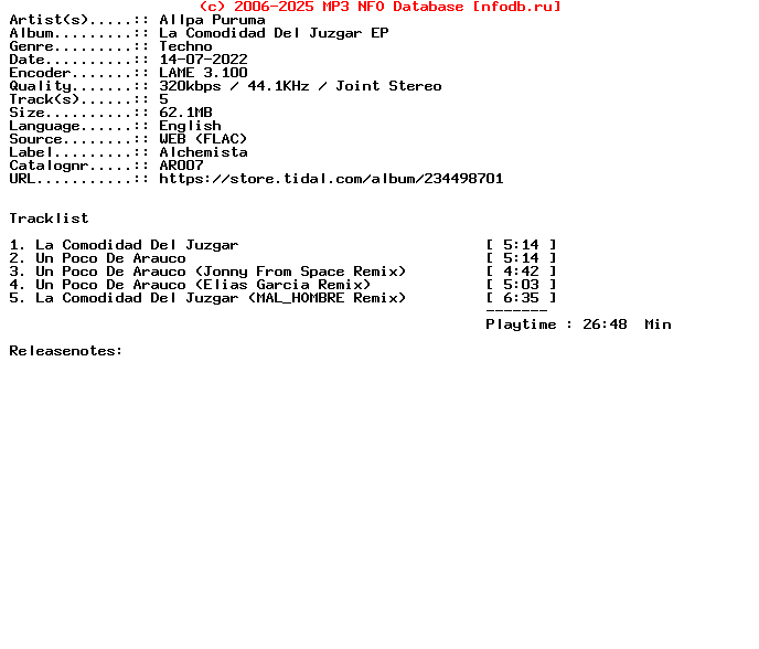 Allpa_Puruma-La_Comodidad_Del_Juzgar_Ep-Ar007-WEB-2022