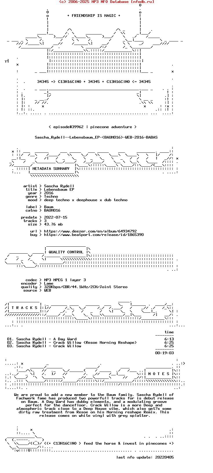 Sascha_Rydell--Lebensbaum_Ep-(BAUM016)-WEB-2016-BABAS