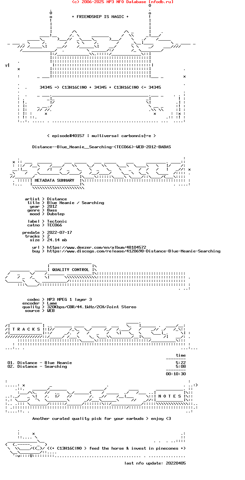 Distance--Blue_Meanie__Searching-(TEC066)-WEB-2012-BABAS