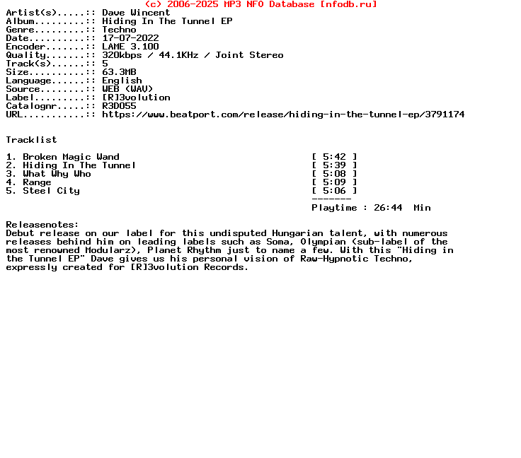 Dave_Wincent-Hiding_In_The_Tunnel_Ep-R3D055-WEB-2022
