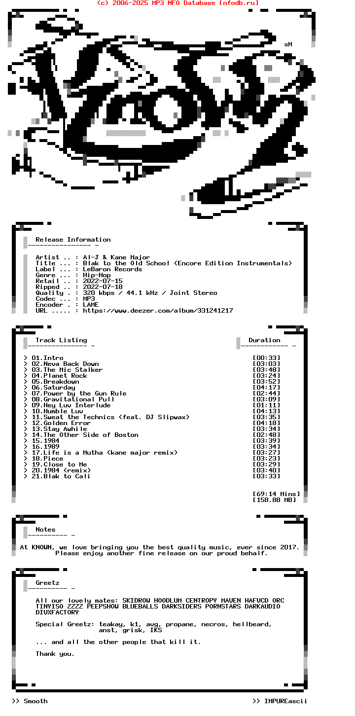 Al-J_And_Kane_Major-Blak_To_The_Old_School_(ENCORE_EDITION_INSTRUMENTALS)-WEB-2022