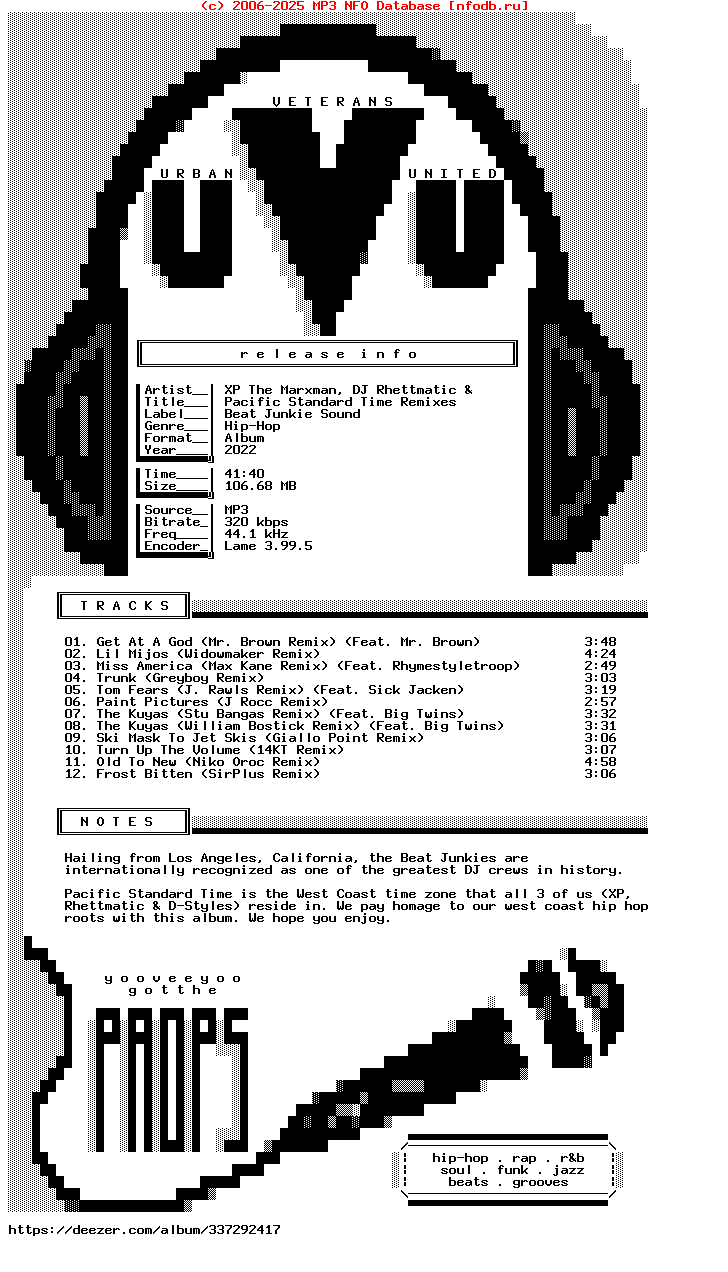 Xp_The_Marxman_Dj_Rhettmatic_And_D-Styles-Pacific_Standard_Time_Remixes-WEB-2022-Uvu
