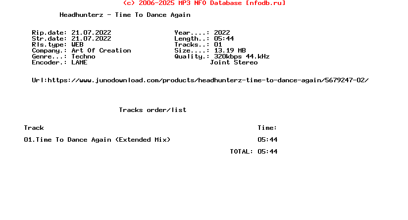 Headhunterz_-_Time_To_Dance_Again-(AOC074)-Single-WEB-2022