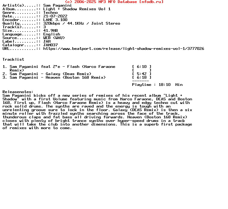 Sam_Paganini-Light__Shadow_Remixes_Vol_1-Jam037-WEB-2022