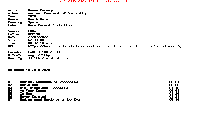 Human_Carnage-Ancient_Covenant_Of_Obscenity-CD-2020