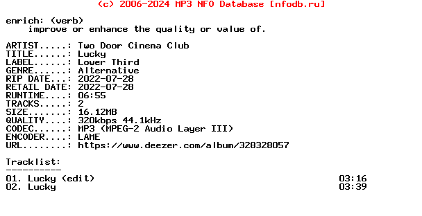 Two_Door_Cinema_Club-Lucky-Single-WEB-2022