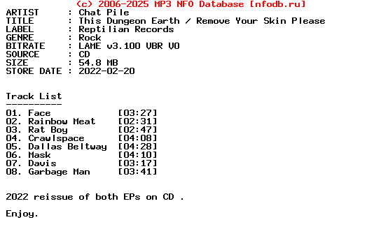Chat_Pile-This_Dungeon_Earth-Remove_Your_Skin_Please-(REISSUE)-2022