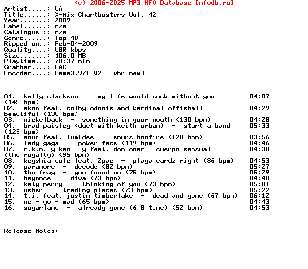 VA-X-Mix_Chartbusters_Vol._42-2009