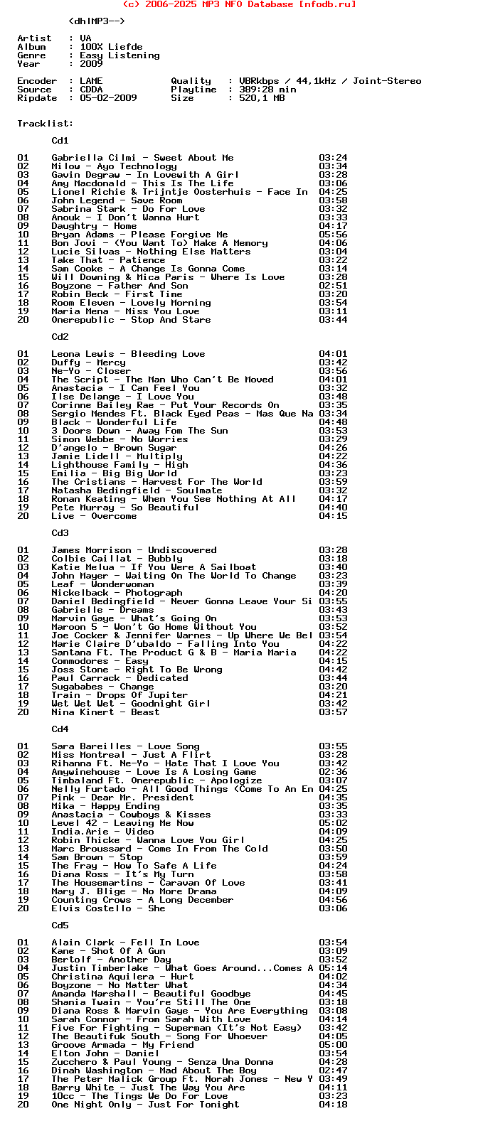 VA-100X_Liefde-5CD-2009