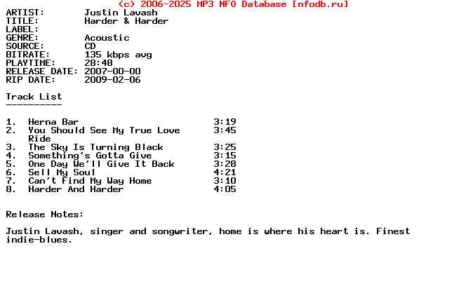 Justin_Lavash-Harder_And_Harder-2007