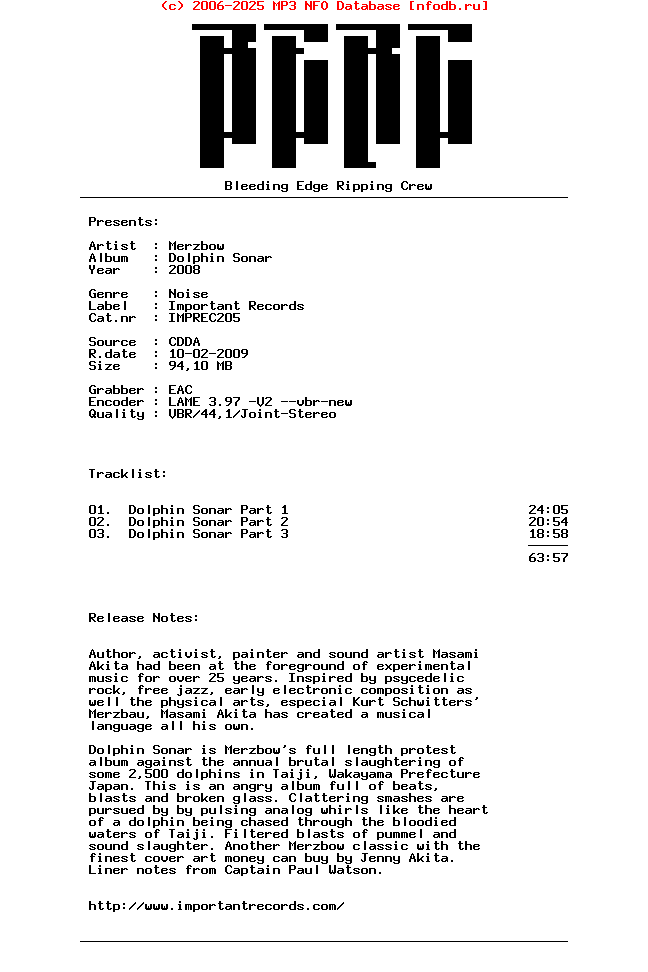 Merzbow-Dolphin_Sonar-2008-BERC