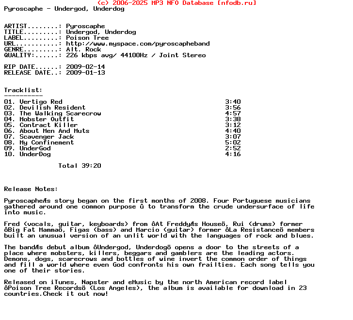 Pyroscaphe-Undergod_Underdog-(CDR)-2009-PMS